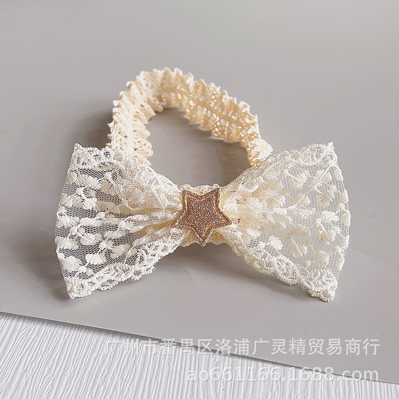 With bow, beige