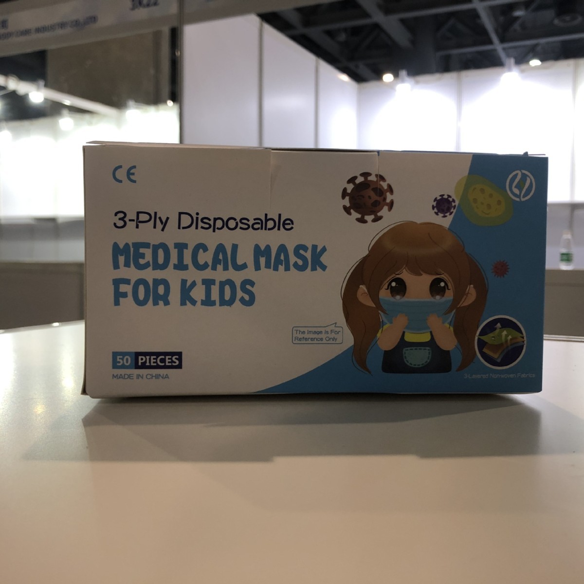 一次性日用口罩三层挂耳透气性强厂家批发50片装无纺布儿童口罩