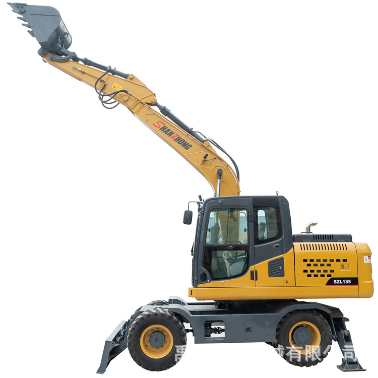 厂家直供135轮式挖掘机 大容量铲斗 出口品质