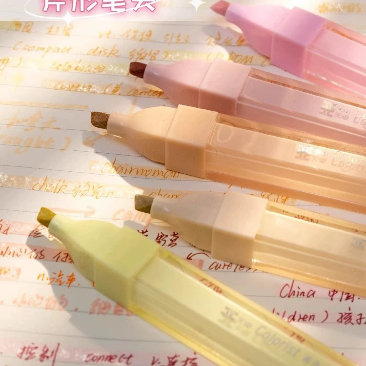 Fluorescent Highlighter Pen Set, pastel glitter ink, multi-color note markers (3‑pack options)