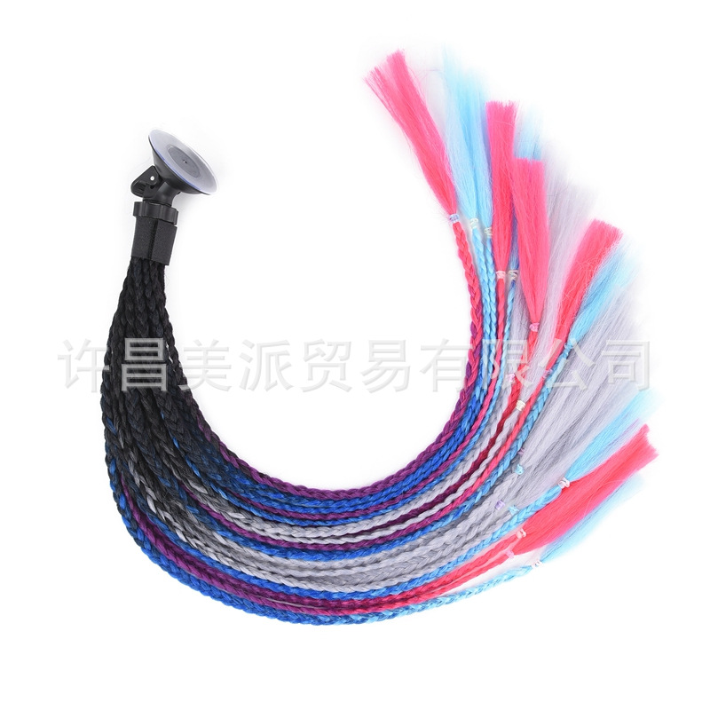 Casco sucio trenza casco decoración casco accesorios eres hambriento Meituan llevar jinete trenza