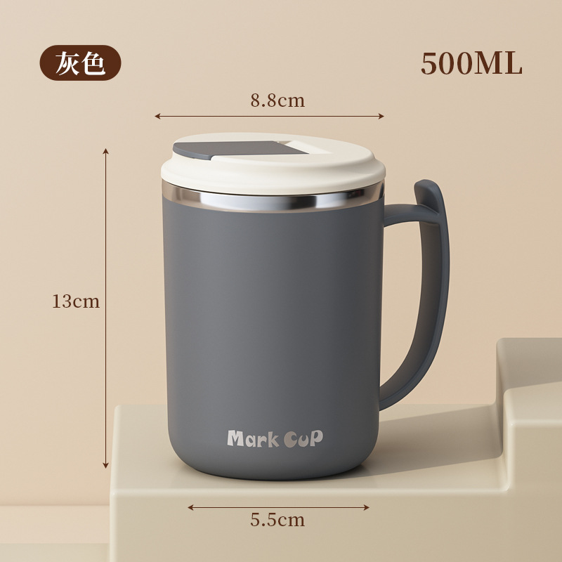 Taza de café de acero inoxidable 304 de doble capa, antiquemaduras, diseño moderno y creativo, suministro directo Yuedisi