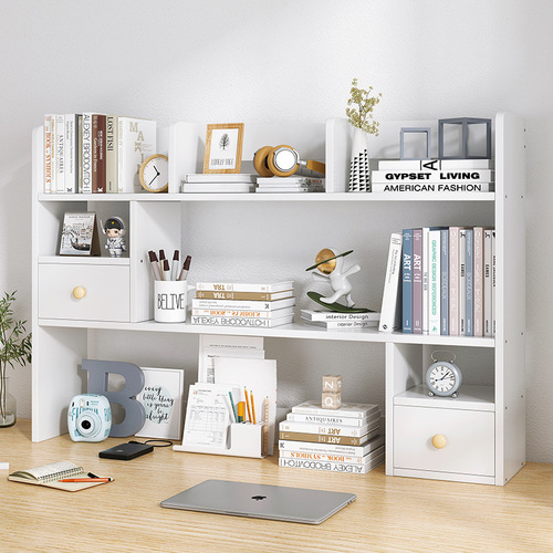 Desk small bookshelf simple office desk small bookcase student dormitory desk multi-layer storage display rack