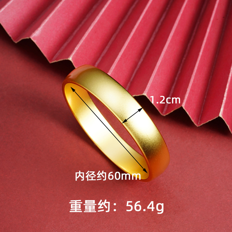 Nuevos productos vietnamitas pulseras de oro de arena retro pulseras de neumáticos damas de alta calidad no se desvanecen joyas al por mayor