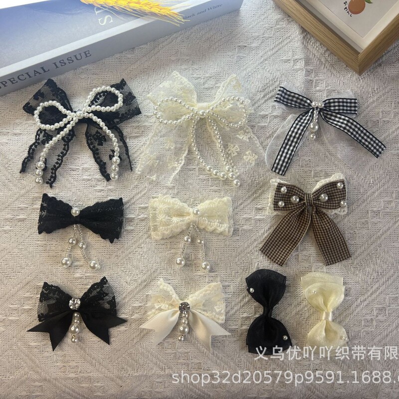 重工蕾丝刺绣珍珠蝴蝶配件包包鞋服辅料珠宝甜美DIY饰品首饰搭配|undefined