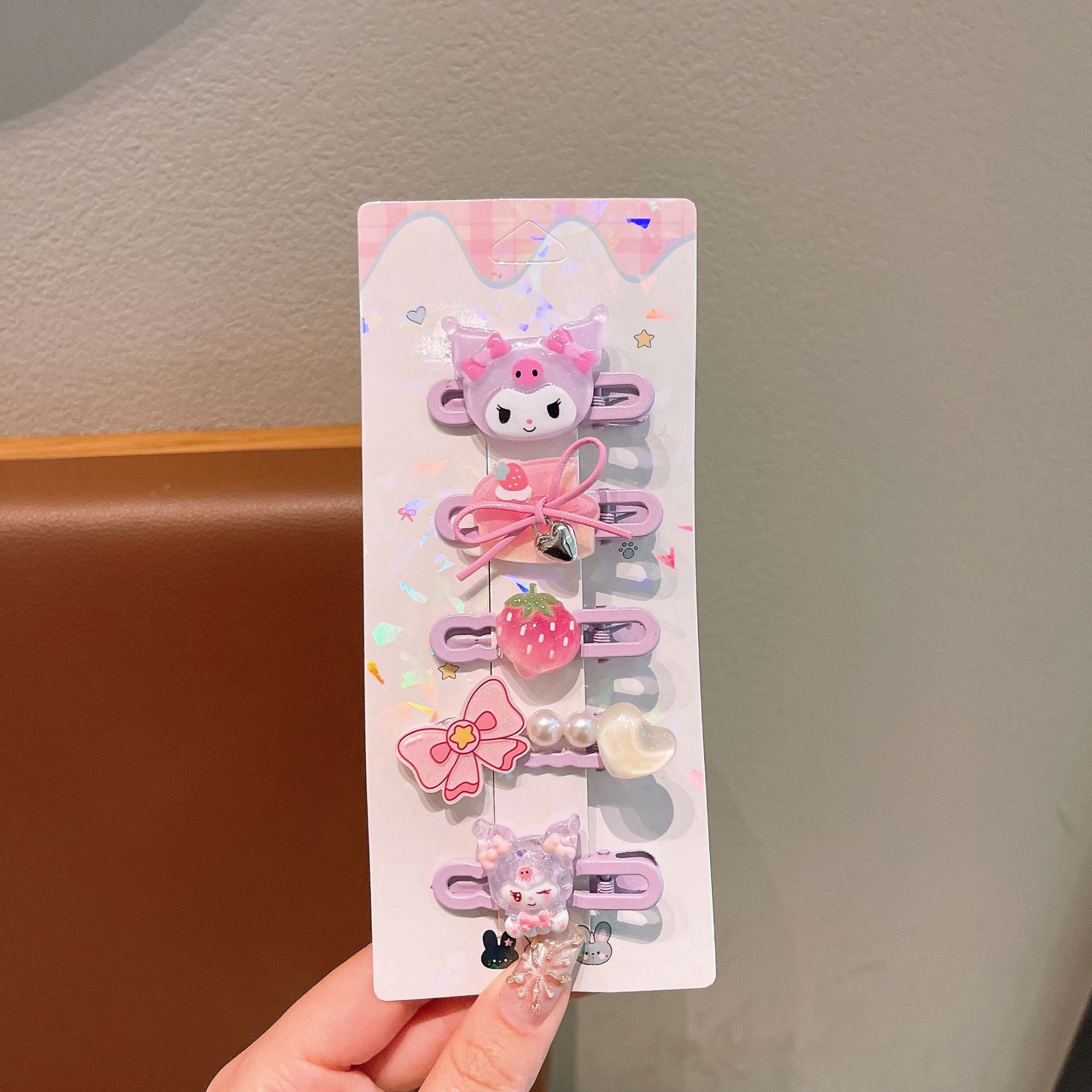 Niños lindos clips de cabello de dibujos animados nuevos clips de cabello de la ciudad de animales de la niña pequeña conejo policía clips de frisa al por mayor