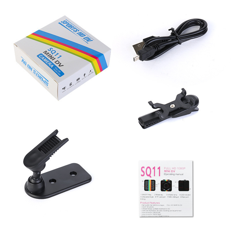Cámara SQ11 deportes al aire libre cámara pequeña 1080P HD infrarrojos visión nocturna fotografía aérea deportes DV
