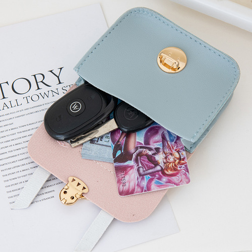 Coin Purse Wholesale Cute Female Creative Mini Compact Cover Lock Coin Bag Keychain Pendant Small Purse