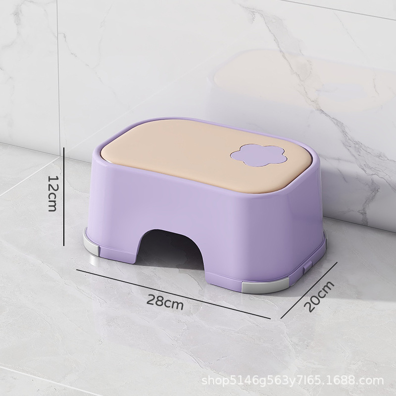 Taburete para niños y niñas bebé Lavado de Manos paso jardín de infantes taburete de plástico cepillado lavado de cara taburete antideslizante image 14