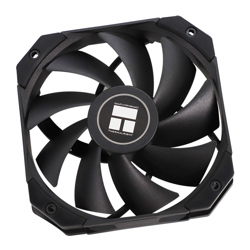 Корпусный вентилятор охлаждения Limin Thermalridt C12015B 12СМ, 1800 об/мин, тонкий черный вентилятор