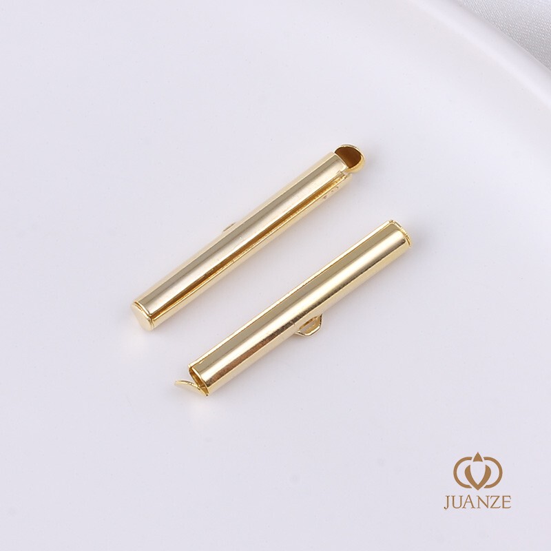 14k18kバッグ真 � � ゴールド保色ボールチェーンスライドチューブバックルロングテールクリップ仕上げベストバックル手作りdiy材料|undefined