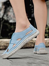 S 28302 Summer Roman Flat Weave Sandals ��֯������Ь �羳��