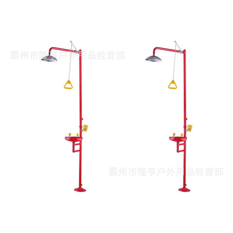 验厂实验室喷塑ABS洗眼器紧急冲淋洗眼器304不锈钢复合式洗眼器