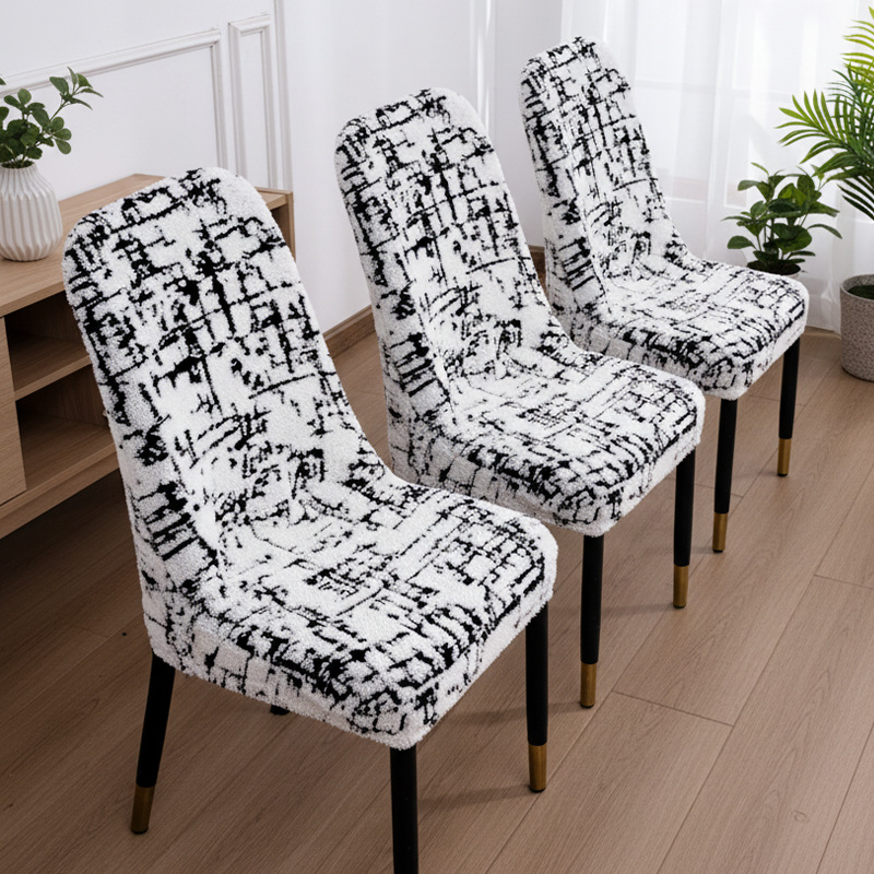2025 nuevo invierno agrega cubierta de silla de terciopelo hogar cubierta de silla de terciopelo a prueba de polvo resistente al desgaste cubierta de silla antideslizante al por mayor
