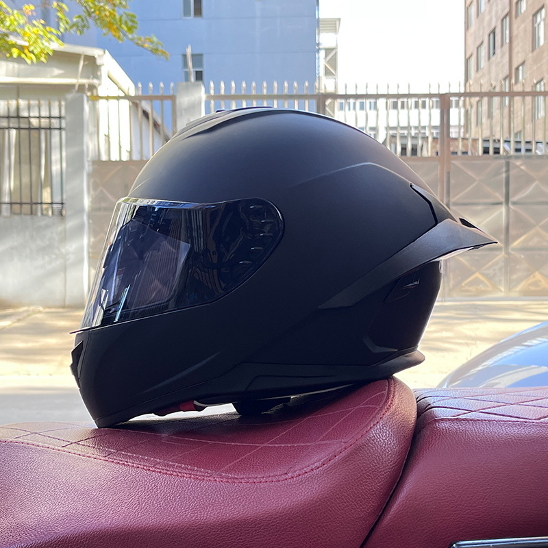 Casco de motocicleta Orz para hombres y mujeres, casco integral de verano con gran alerón trasero para todas las estaciones, certificado por DOT, transfronterizo.