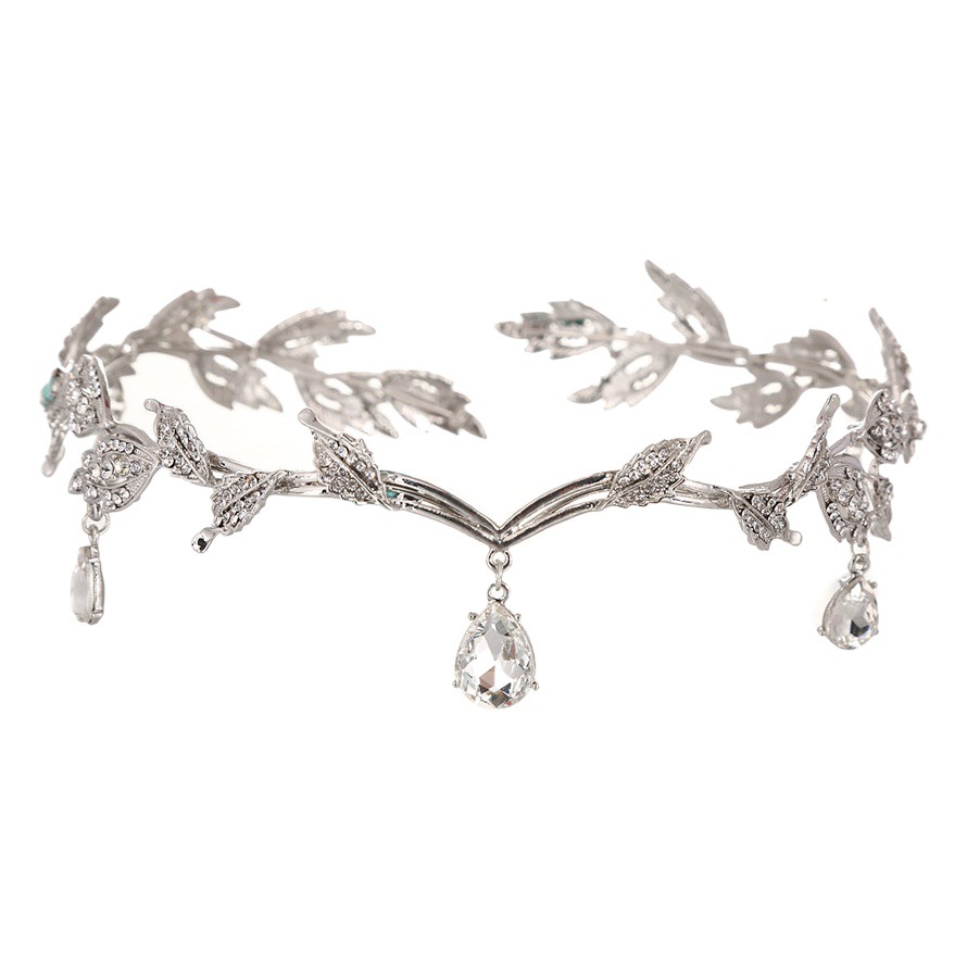 AliExpress nupcial frente decoración ceja colgante rhinestone boda tocado aleación rhinestone diadema corona nupcial joyería de cristal