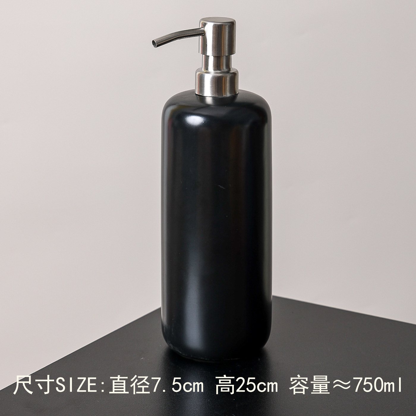 Botella de loción de cerámica de baño de hotel, botella dividida, champú a presión, gel de ducha, loción de manos, acondicionador, botella vacía