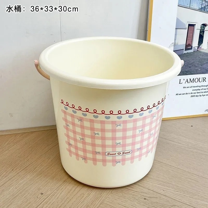 宿舍必备洗漱套装大学生住校开学宿舍好物女洗澡用品塑料手提桶盆|undefined