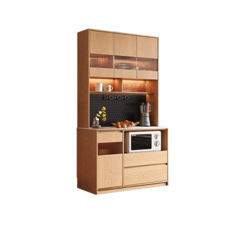 Fabrica de comercio exterior gabinete personalizado de madera sólida sala de estar casero armario de almacenamiento armario de pared armario alto armario de comedor