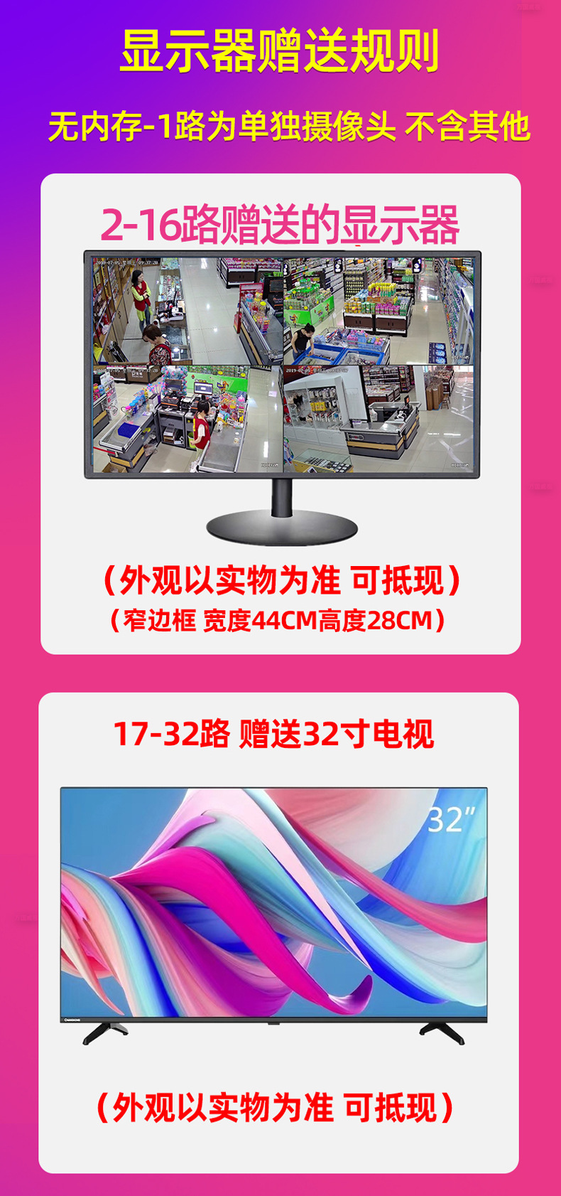 赠送显示器