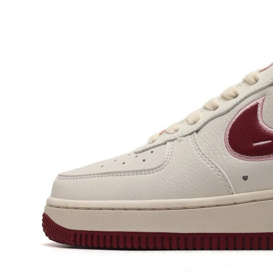 Кеды (Nike Air Force 1) низкие, дизайн ко Дню святого Валентина, повседневные