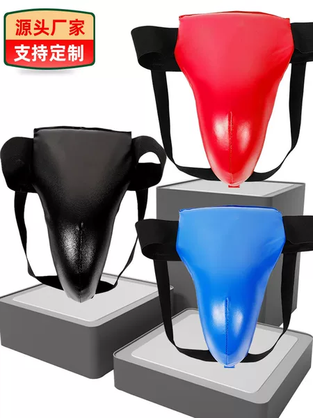 Cross-Border Boxing Crotch Protection Taekwondo Children Adult Men's Sanda Fighting Fighting Protective Gear Muay Thai Martial Arts Karate