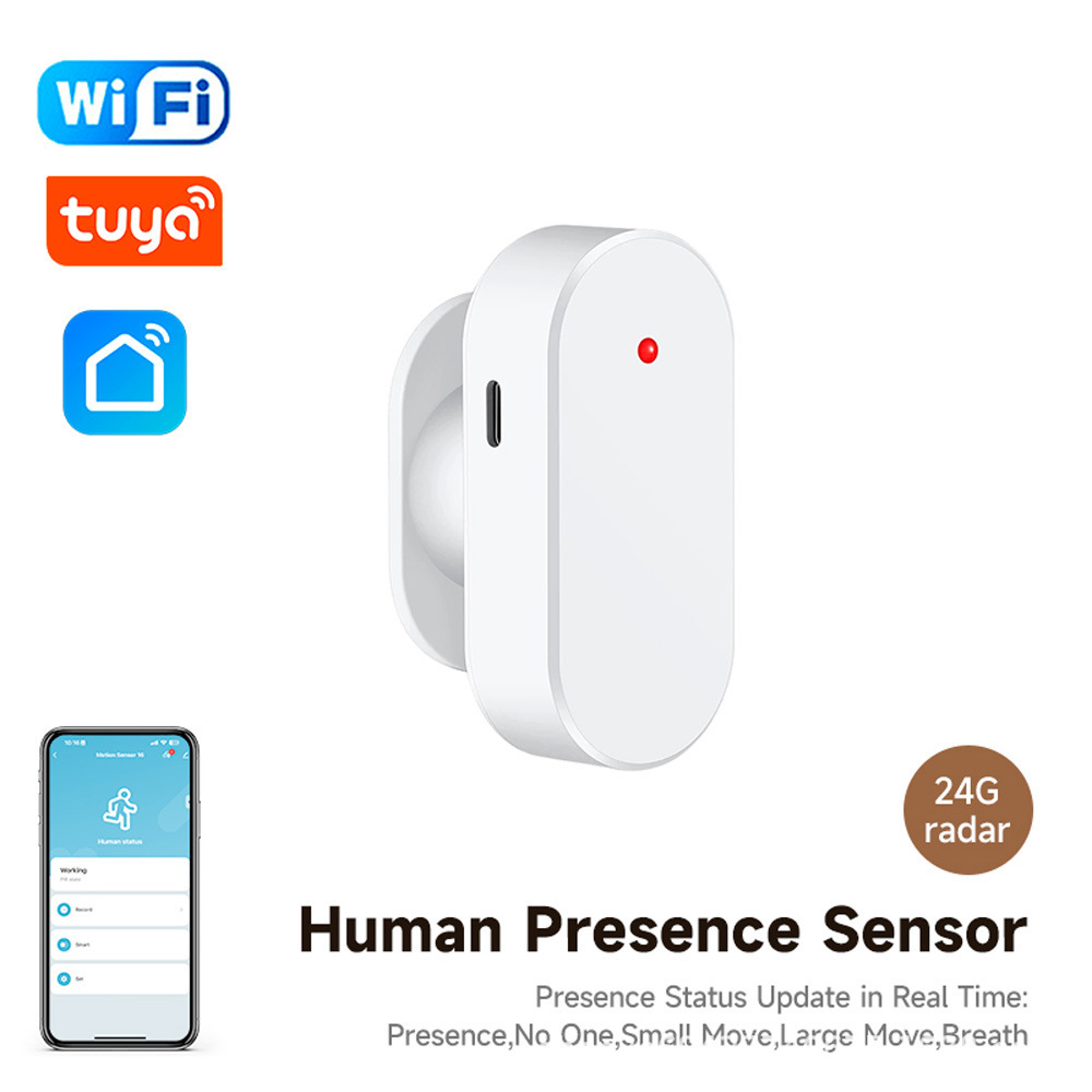 WiFi涂鸦智能家居雷达24G人体存在传感器雷达感应器呼吸传感器