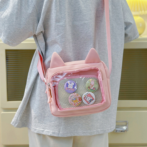 Japanese-style Ins anime-inspired fresh and cute pain bag trendy fashion single-shoulder bag for students casual versatile crossbody bag wholesale