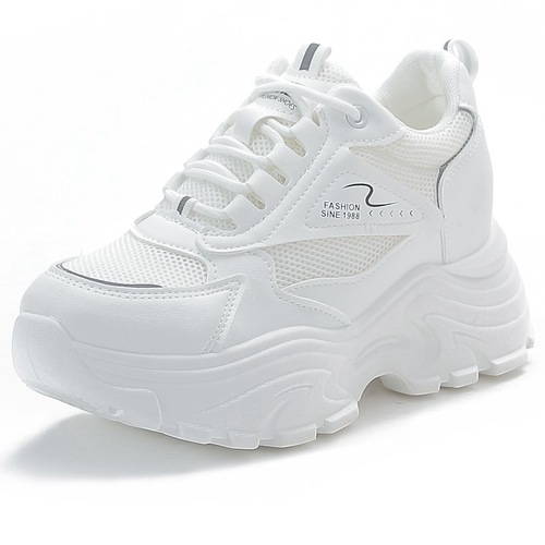 Women's Breathable Sneakers with Invisible Heel Lift, Stylish and Versatile Summer Loafers for Outdoor Activities