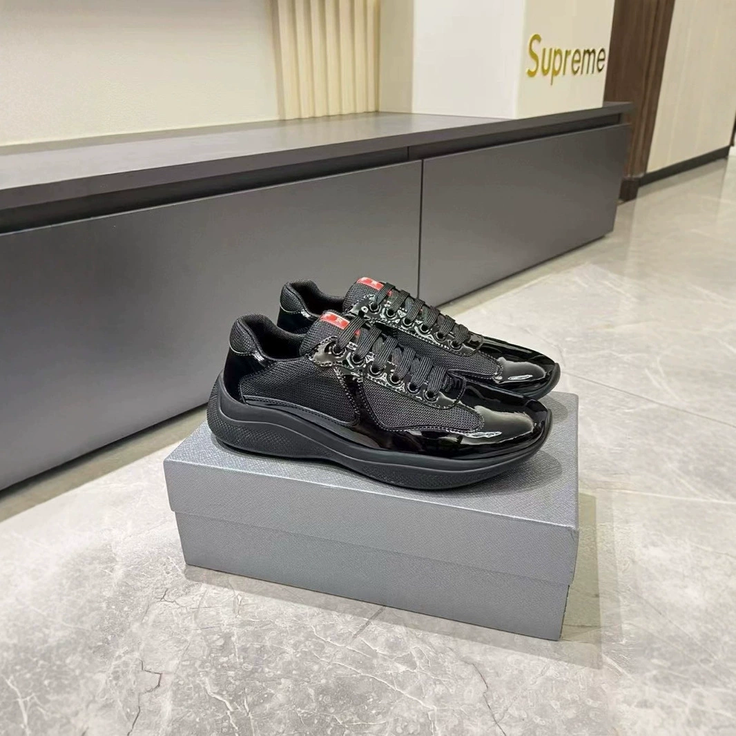 P Home мужская кожаная спортивная повседневная обувь Americas cup лакированная кожа с ярким лицом пара внешнеторговый источник Дуньхуан