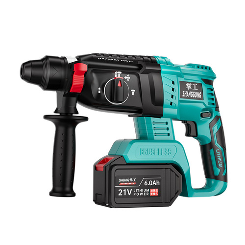 Cordless Brushless Lithium Charge Electric Hammer Drill Impact Chisel Angle Grinder Electric Drill Socket Universal Model