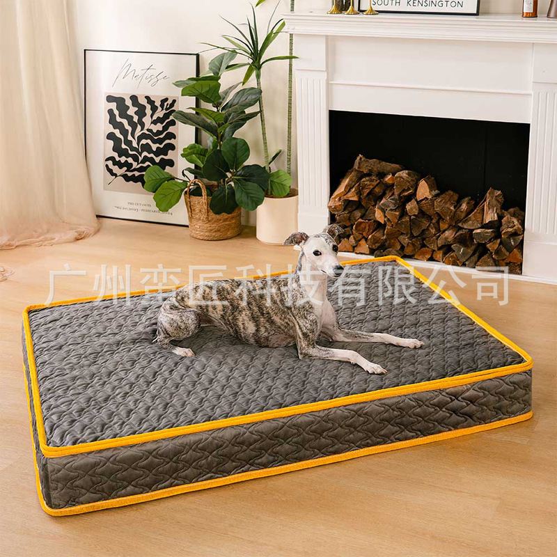 Cross-Border Four-Season Pet Orthopedic Spine Protection Sponge Mattress Sleeping Pad Dog Kennel Cat Kennel Small and Medium-Sized Dog Large Dog Bed Kennel Pad