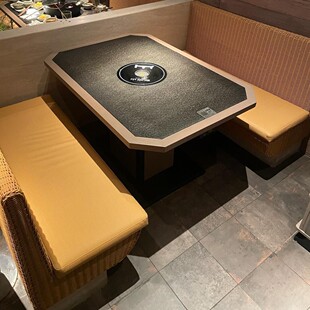 Hot Pot Table Commercial Slate Iron Barbecue Table Marble Skewer Table Gas Induction Cooker Integrated Grill Table