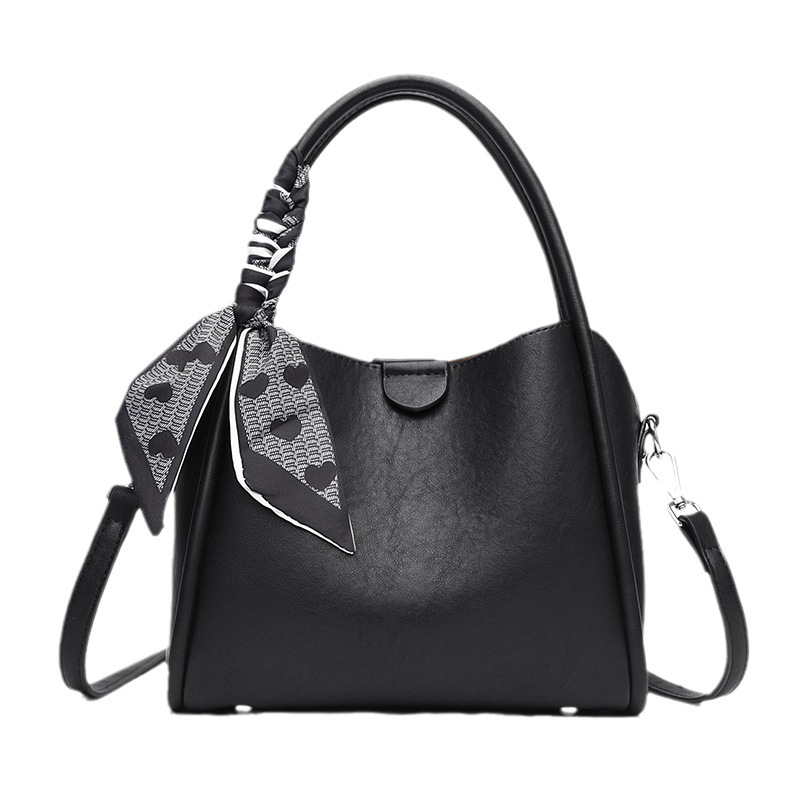 Elegante borsa a secchiello da donna con tracolla e manico_voghion.com