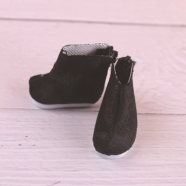 Cotton black doll, boots