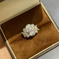 Маленькое дизайнерское обручальное кольцо с бантом, серебро 925, легкая роскошь, тренд сезона