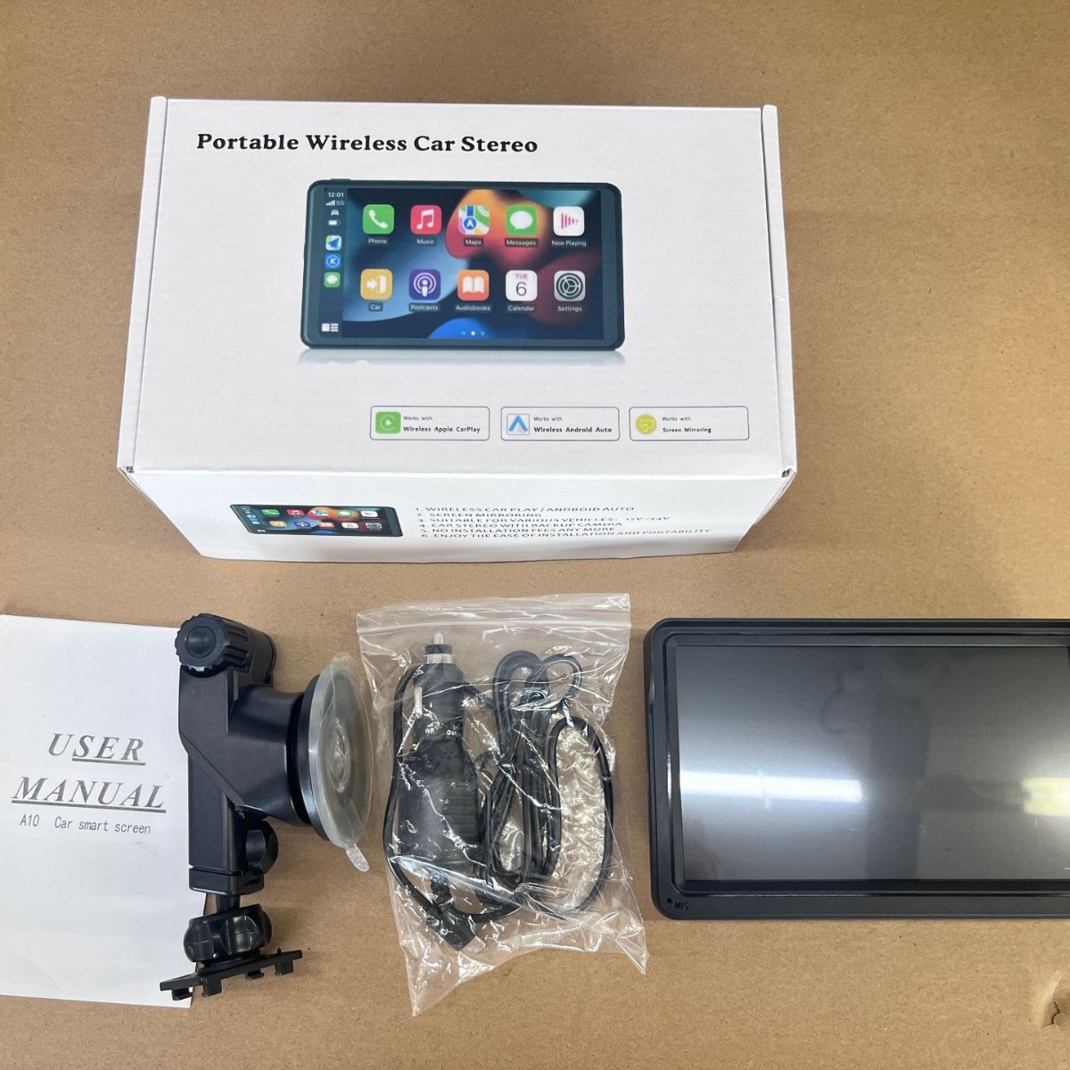 7 pulgadas CarPlay coche inteligente MP5 Navigador Apple pantalla de lanzamiento de la grabadora de conducción AHD