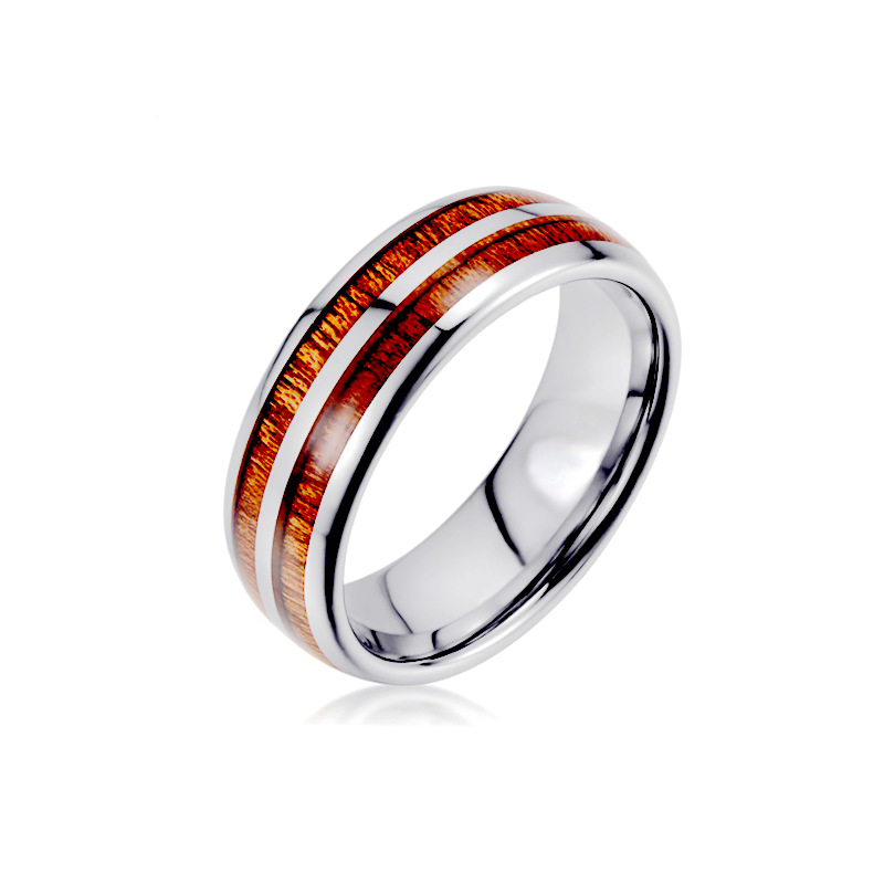 1 Piece Fashion Colorful Titanium Steel Unisex Rings display picture 3
