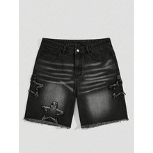 O 44550 Patch Denim Shorts ����ţ�ж̿�羳����ͨ