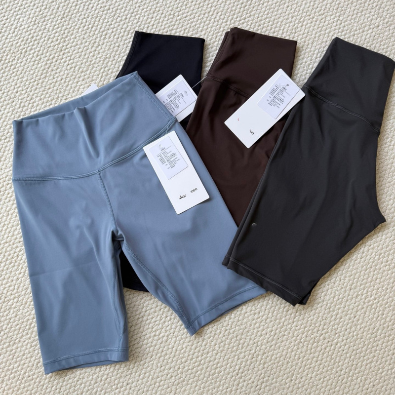 Lulu Wunder Trian Original Five-Point Yoga Pants High-Waisted Naked-Feel Tight-Fitting Cycling Shorts Pilates Lulu Wunder Trian Original Five-Point Yoga Pants High-Waisted Naked-Feel Tight-Fitting Cycling Shorts Pilates