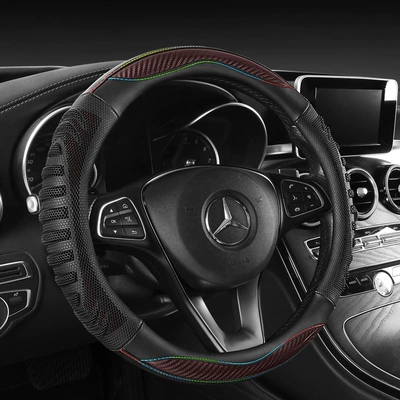 steering wheel protector, spliced, breathable, Steering wheel cover - sports-enthusiast-round-shape