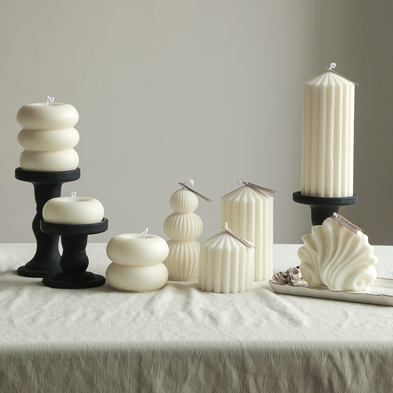 Nórdico simple viento blanco atmósfera sensación de guasa de aroma regalo de mano geometría decoración del hogar adornos transfronterizos