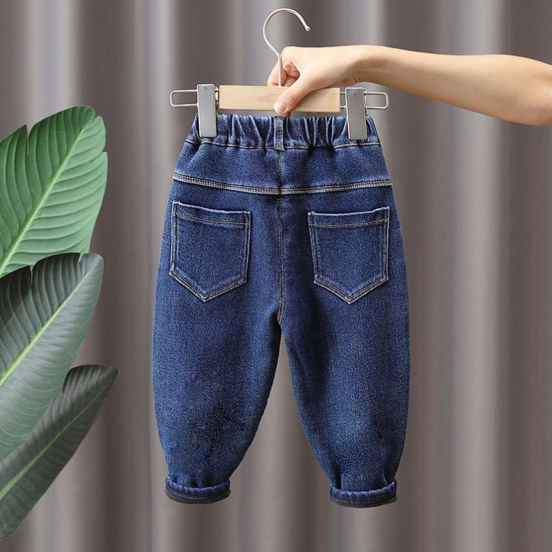Jeans para niños más vello versátil nuevo otoño y invierno para hombres, ropa de invierno para niños, ropa de invierno para niños, pantalones para niños image 6