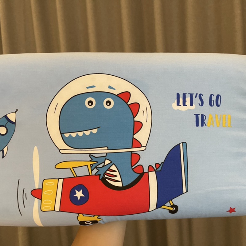 Children's plane pillow 44*27*6/6 [Dinosaur plane]