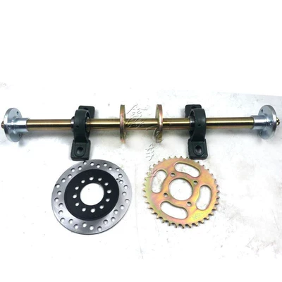 60/80CM rear axle and rear – Motorcycle frame - 60cm-rear-axle-complete-set-5inch-wheel-flange