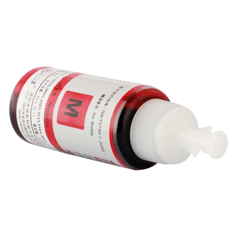 Зеленый цвет подходит для чернил для принтера типа картриджа Epson L805 L1801, чернил для непрерывного заполнения принтера