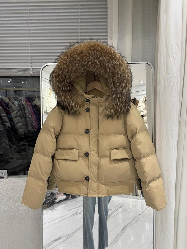 2025冬季新款韩版宽松加厚保暖连帽羽绒服女短款小个子面包服外套|undefined