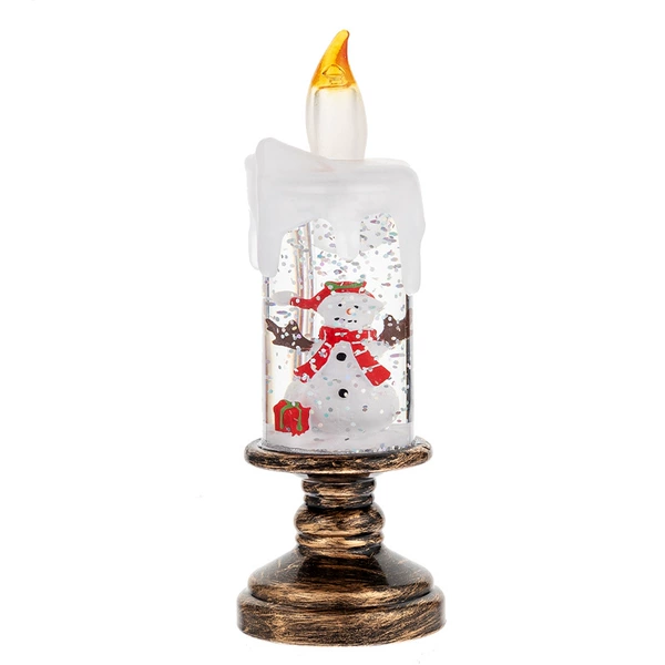 Small candle style snowman