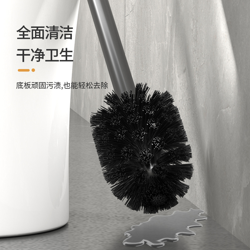 Toilet brush bathroom toilet brush cleaning toilet brush head household non-dead angle replacement head universal long handle artifact Toilet brush bathroom toilet brush cleaning toilet brush head household non-dead angle replacement head universal long handle artifact
