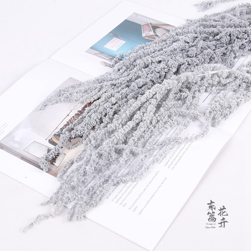 Arroz colgante de vida eterna, flores colgantes de Roulisi, flores reales, flores perpetuas, arreglos florales de boda, decoración de paredes, flores secas tridimensionales al por mayor